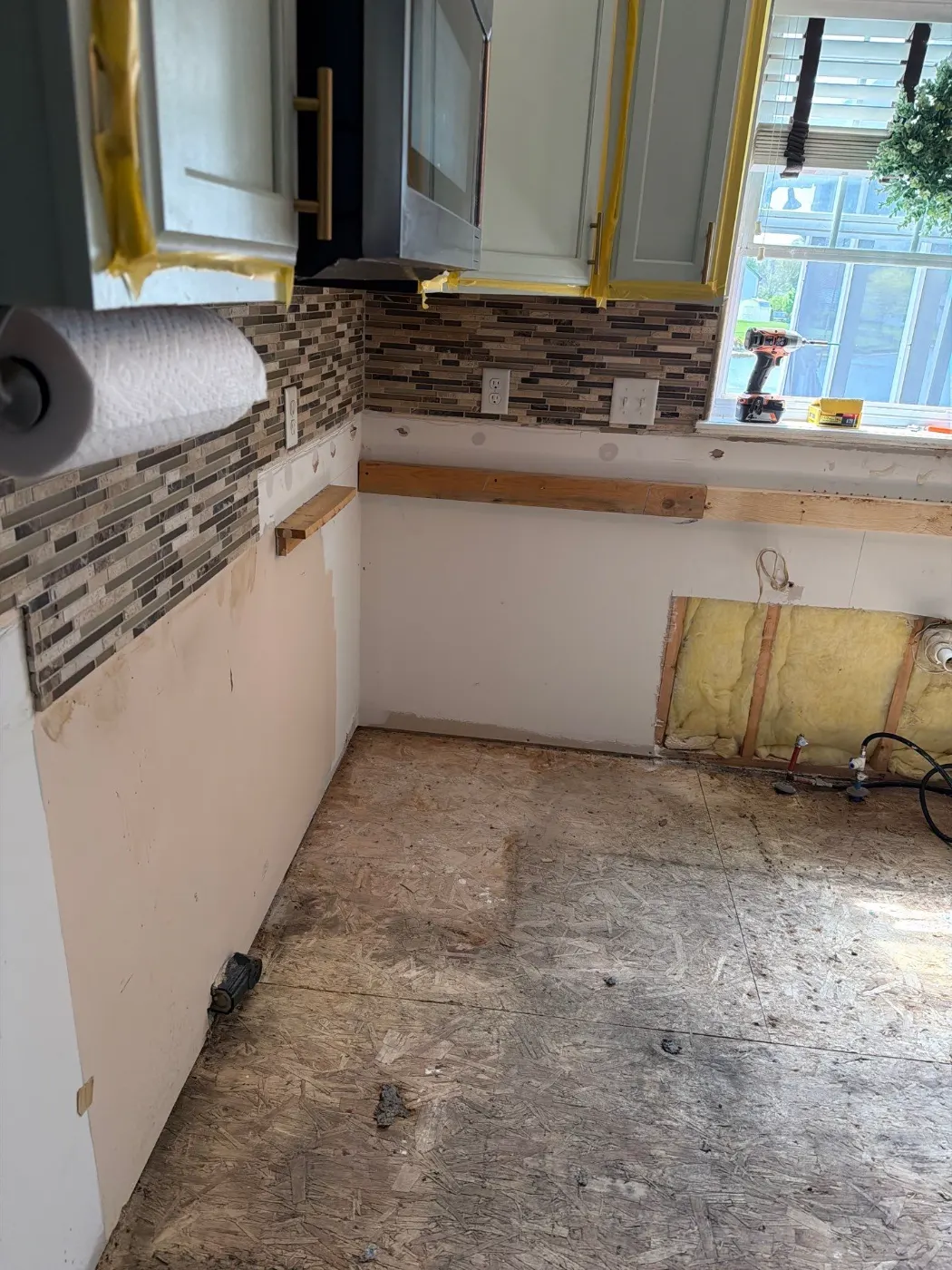 Containment setup for mold remediation in North Willow Farms home