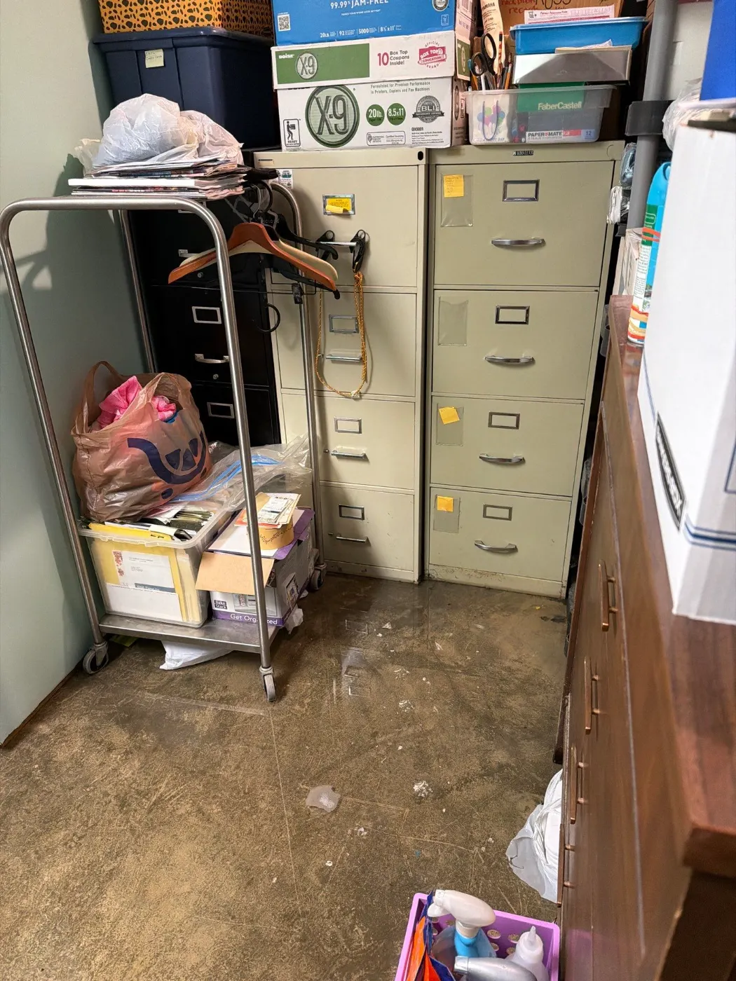 Large-scale water extraction in North Willow Farms business space